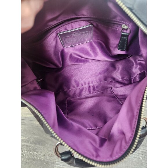 Coach Leather Black Cowhide Madison Sabrina Satchel Y2K  Coach 12937 Vintage y2k Madison Sabrina Satchel Bag purse 2WAY Leather Black